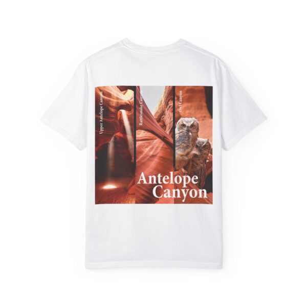 White Antelope Canyon Adventure T-Shirt - Unisex Garment-Dyed Tee for Nature Lovers - Image 2