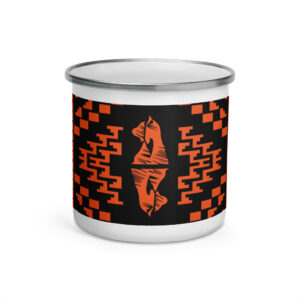 "Bear Rug" Enamel Mug