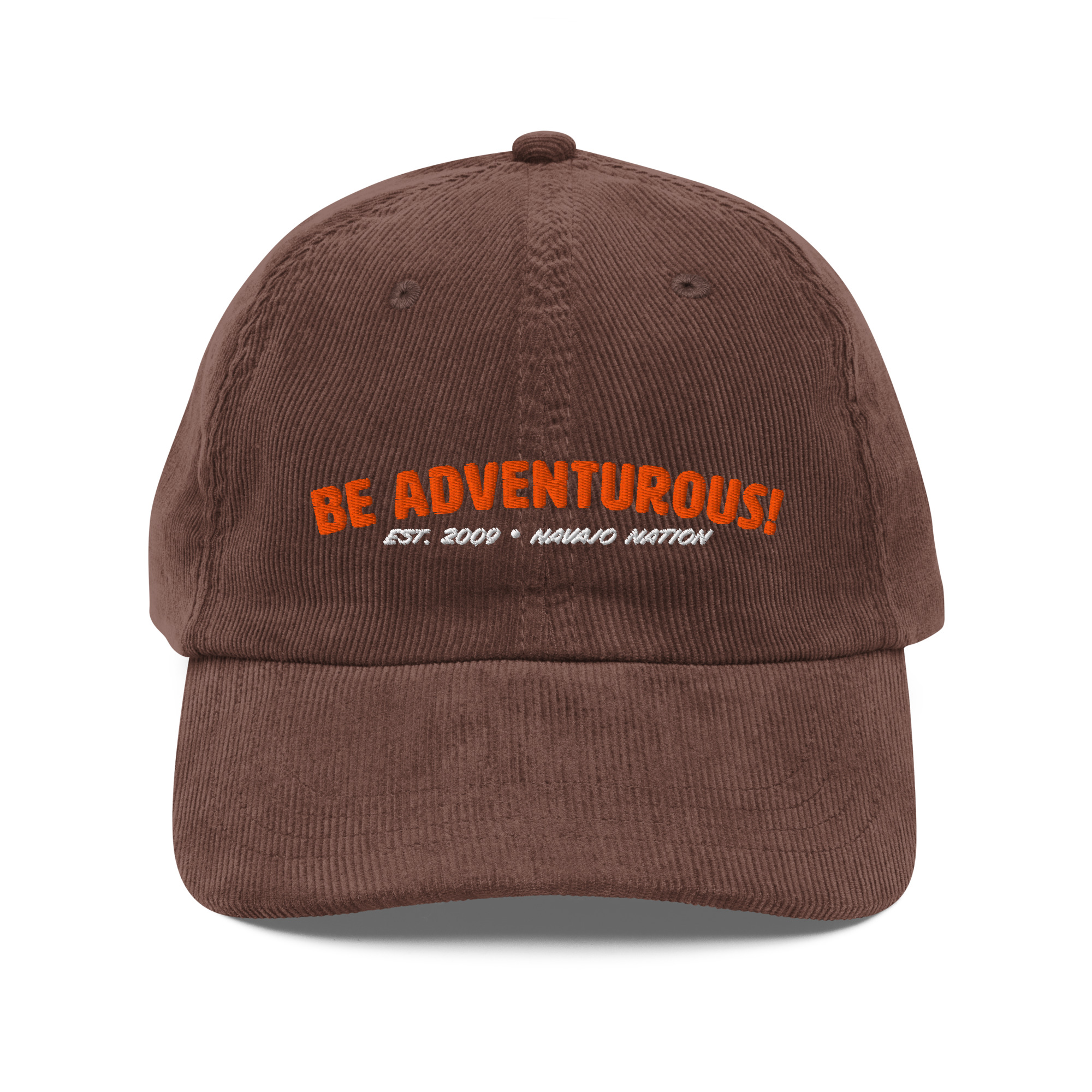 "Be Adventurous" Corduroy Cap - Image 2