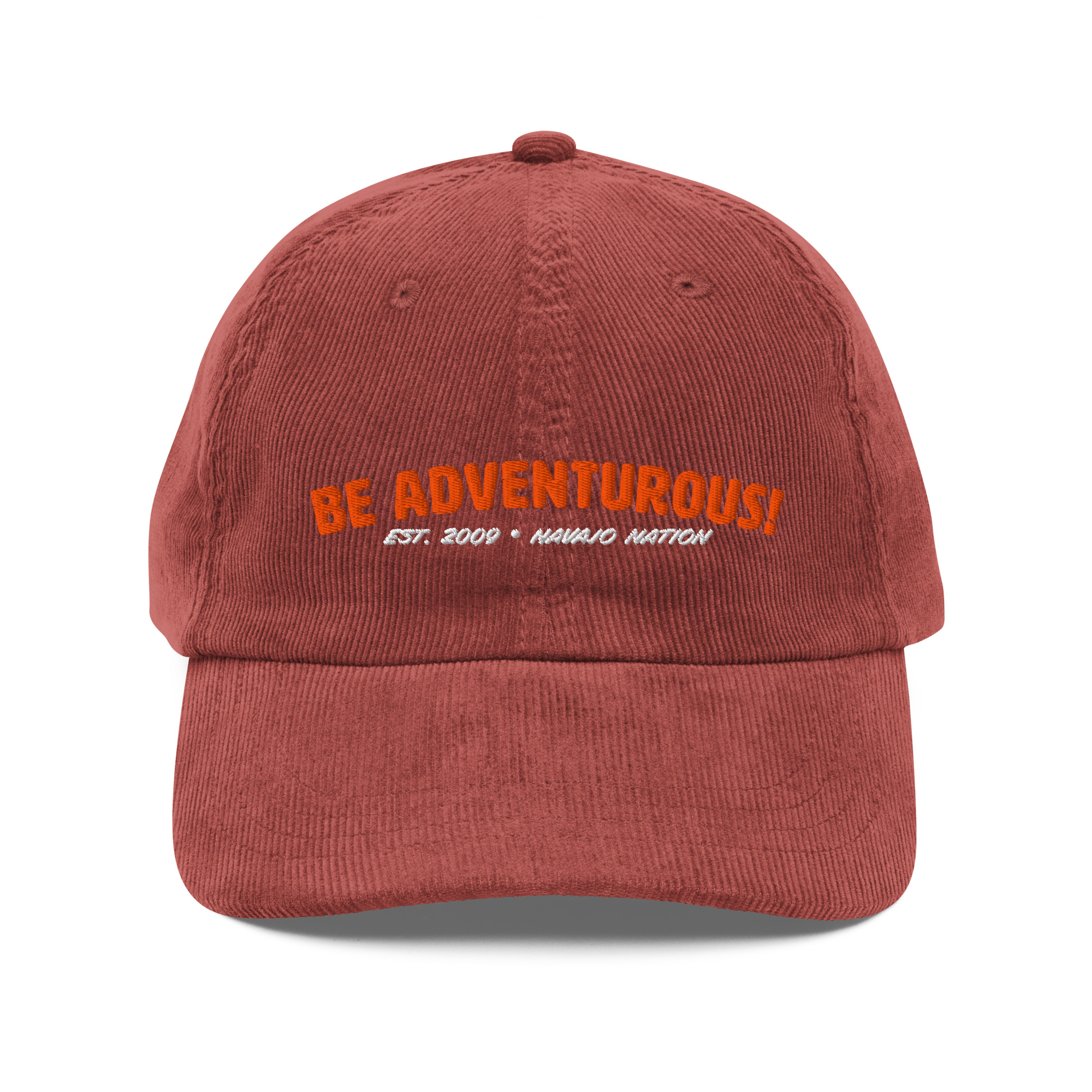 "Be Adventurous" Corduroy Cap - Image 3