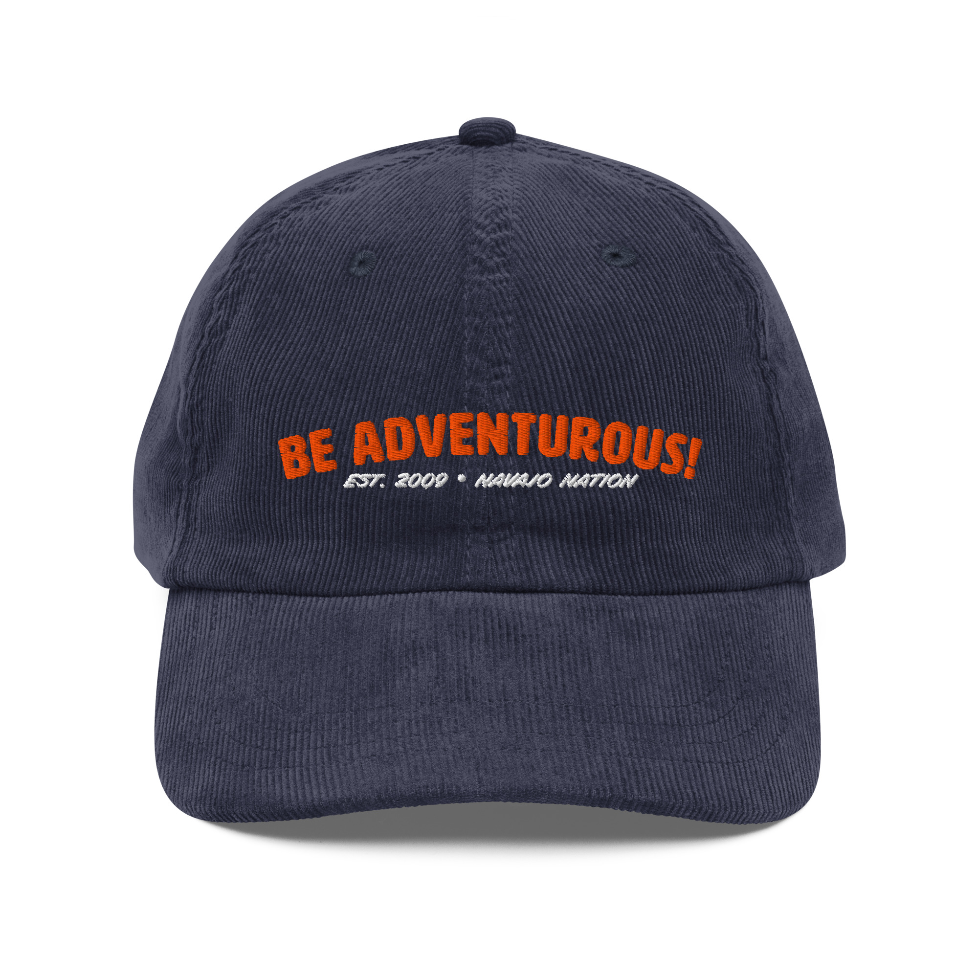 "Be Adventurous" Corduroy Cap - Image 4